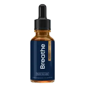 Image of the Breathe supplement bottle, used to illustrate a product review and provide a direct link to the Breathe official sales site.